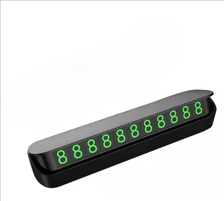 Temporary stop plates for mobile cars Small interior accessories with  printing
